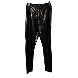 Lysse size medium Shiny Black Legging with tummy control